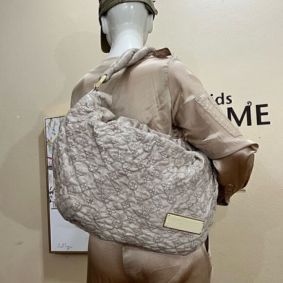 LOUIS VUITTON Monogram Olympe Nimbus PM 18x12 embossed leather EUC - Picture 1 of 17